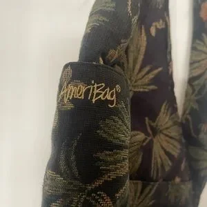 AmeriBag Embroidered colors black with olive gold and tan floral patterns Thoughtful pieces, chosen well. Explore the Valentine main image 4